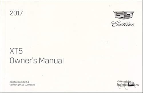 view cover of 2017 XT5 owners manual by Cadillac