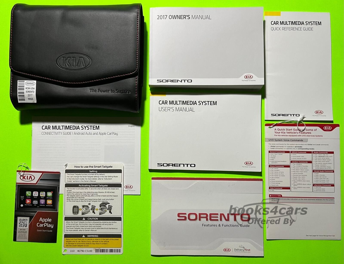 view cover of 2017 Sorento Owners Manual by Kia