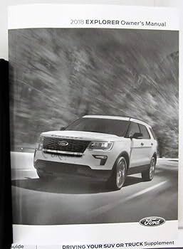 view cover of 2018 Explorer owners manual by Ford