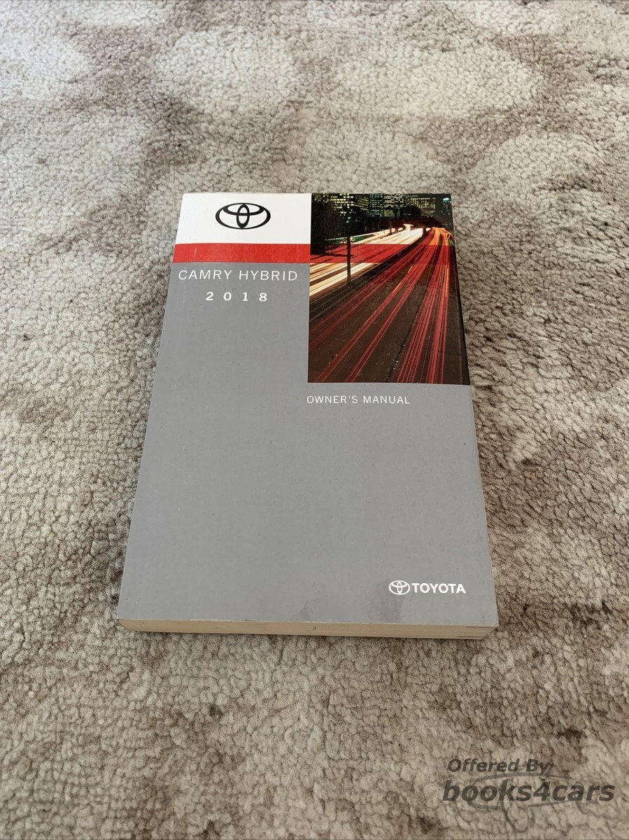 view cover of 2018 Camry HYBRID owners manual by Toyota