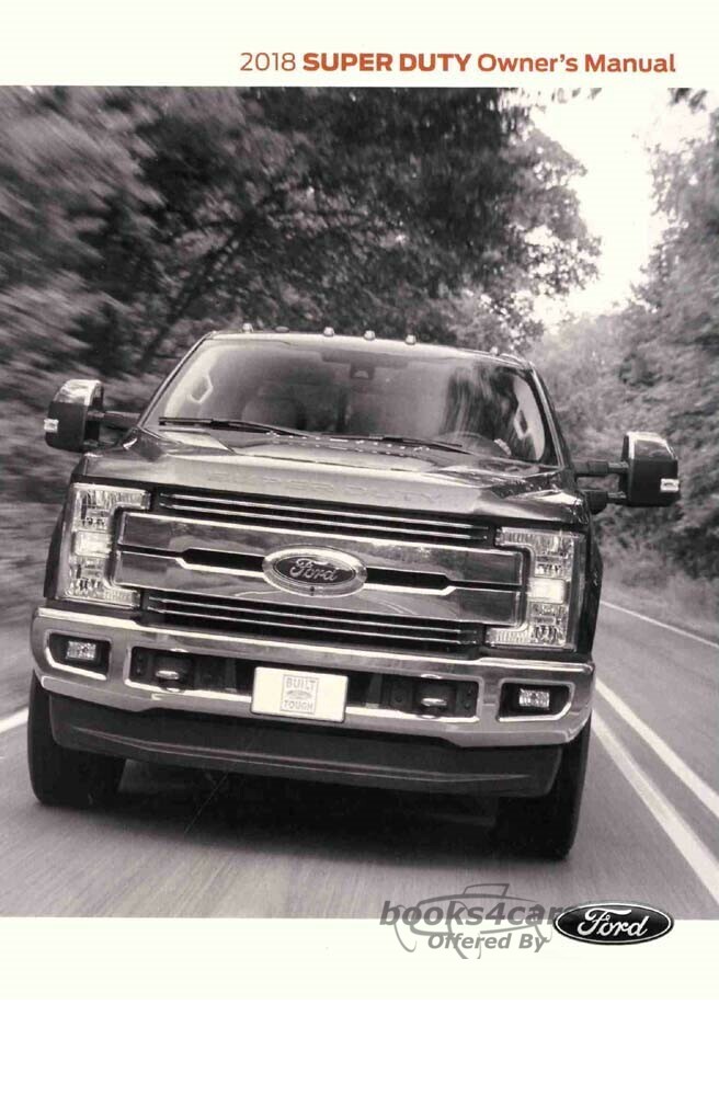 view cover of 2018 F250 F350 Super Duty owners Manual pickup truck by Ford