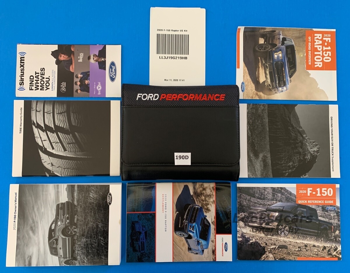 view cover of 2020 F150 owners Manual F-150 truck by Ford