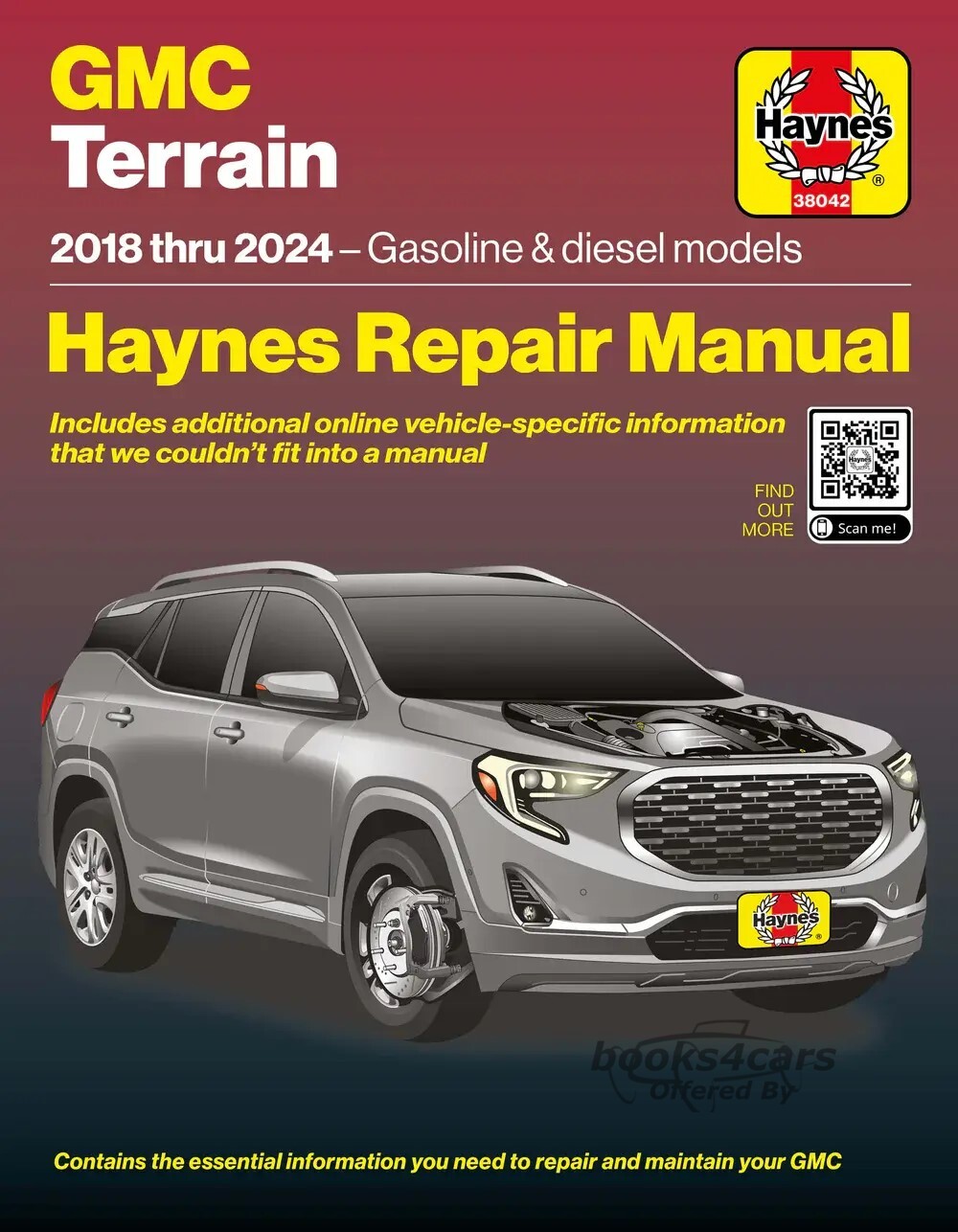 view cover of 2018-2024 GMC Terrain Shop Service Repair Manual for all gas and diesel models by Haynes