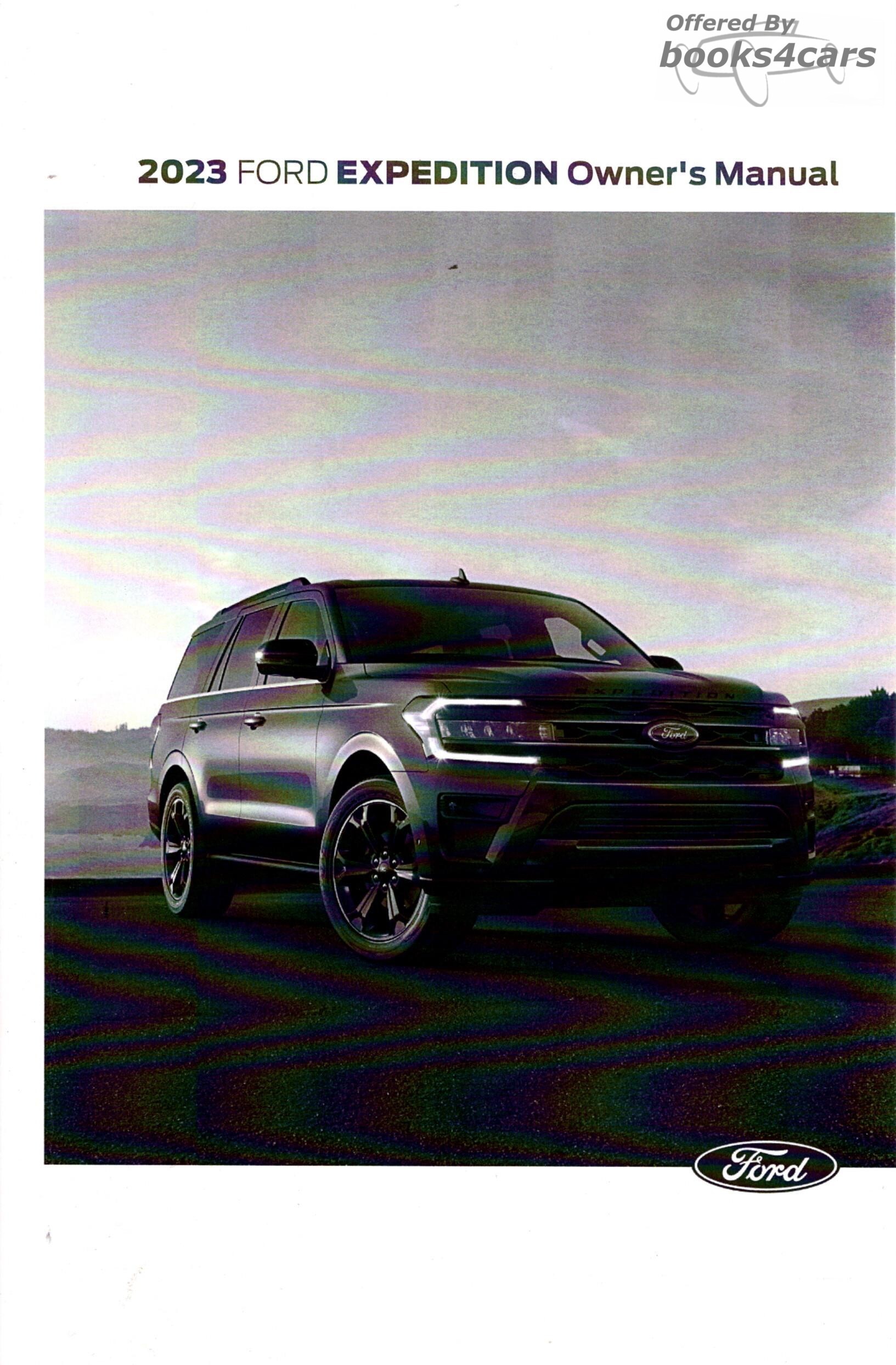 view cover of 2023 Expedition Owners Manual By Ford 649 pages