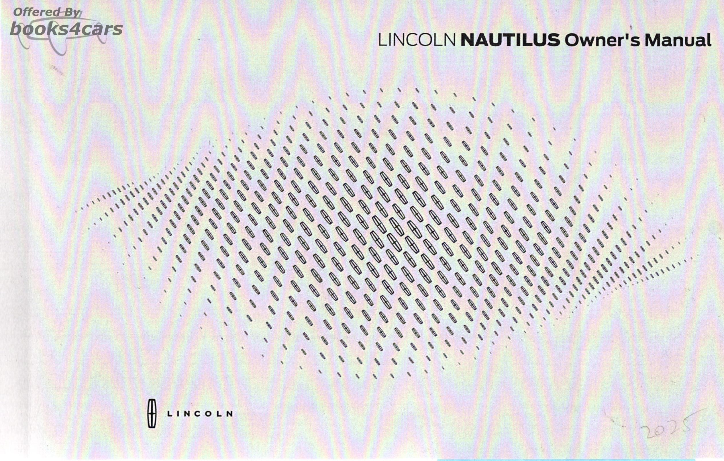 view cover of 2025 Nautilus Owners Manual by Lincoln