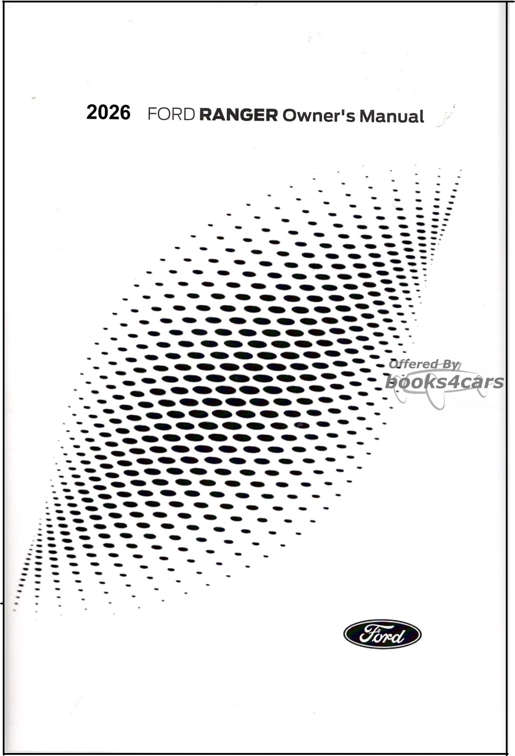 view cover of 2026 Ranger Pickup Truck Owner Manual by Ford 600 pgs
