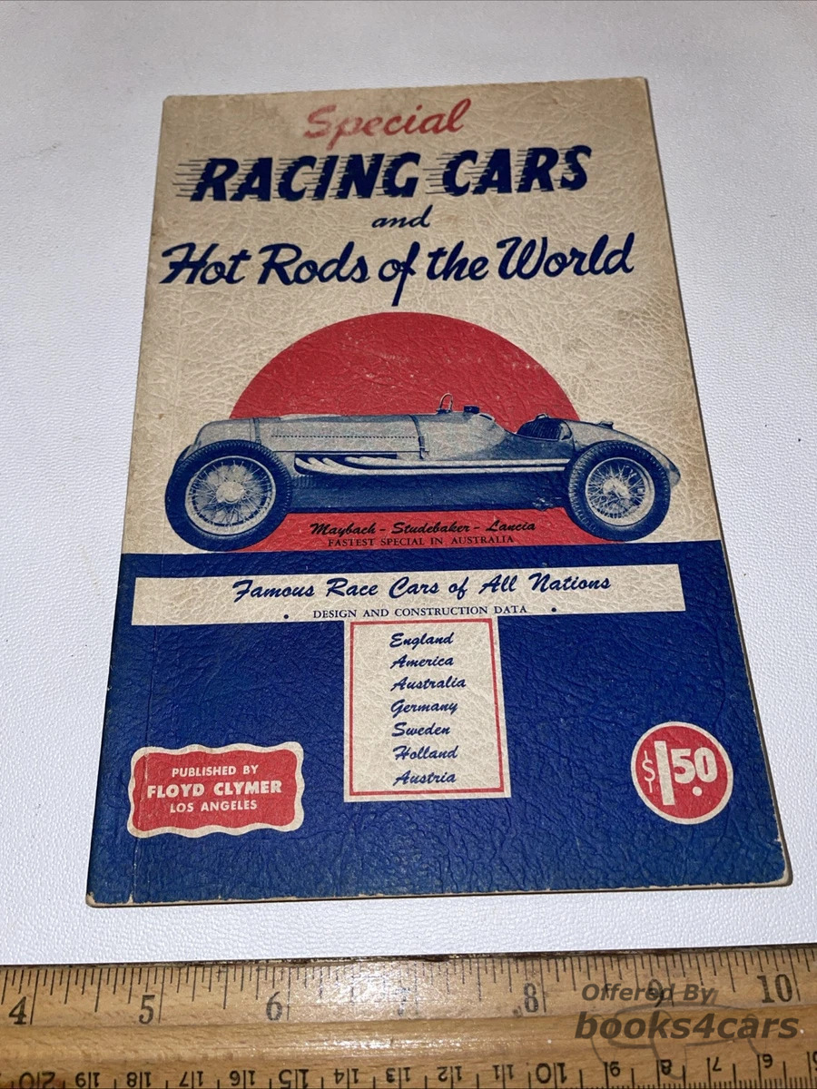 view cover of Special Racing Cars and Hot Rods of the World by Clymer