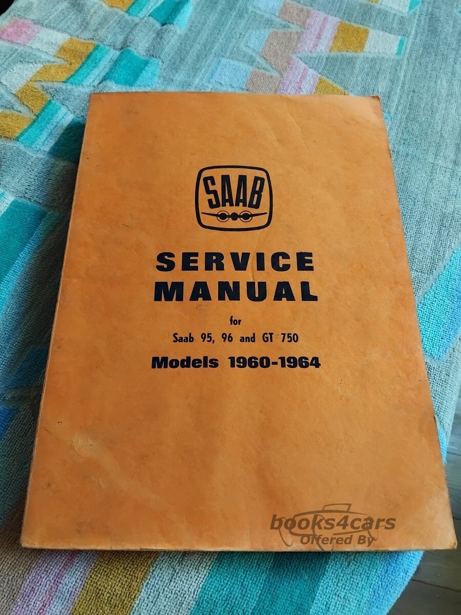 view cover of 1960-1964 Saab 95 96 750 GT Workshop Service Manual