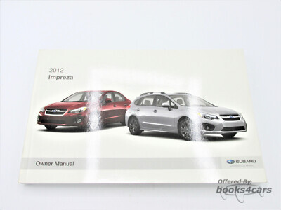 view cover of 2012 Impreza owners manual by Subaru